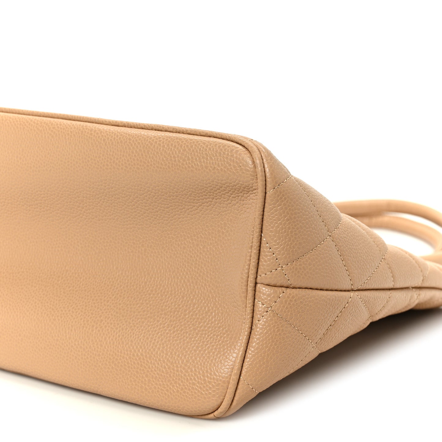 Caviar Quilted Medallion Tote Beige