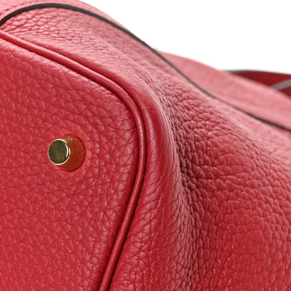 Hermes Taurillon Clemence Picotin Lock 22 MM Rouge Grenat 12 of 12