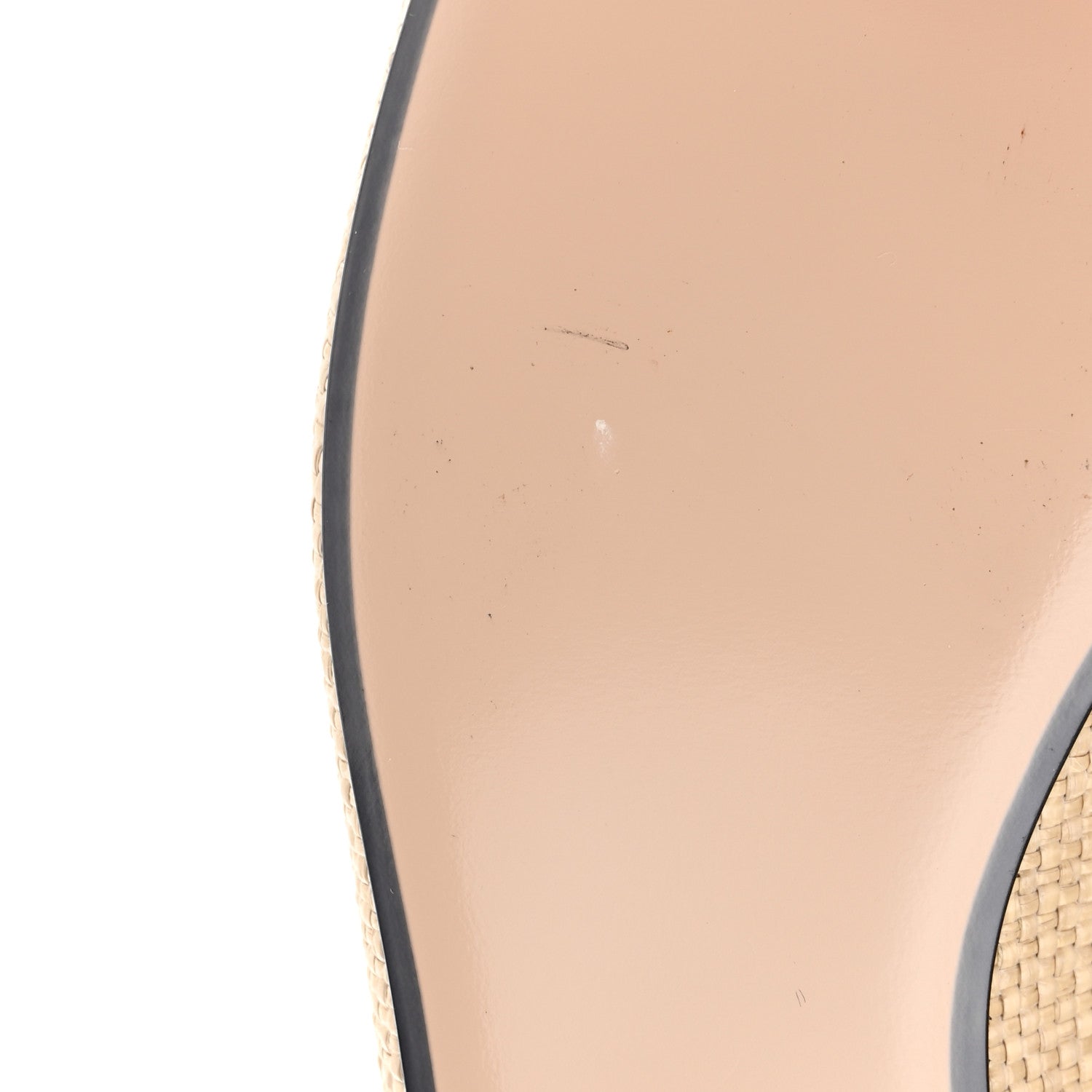 Gucci Straw Elaphe Womens Princetown Slippers 36 Natural Cream Brown 9 of 11