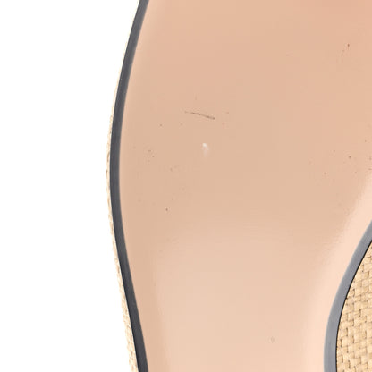Gucci Straw Elaphe Womens Princetown Slippers 36 Natural Cream Brown 9 of 11