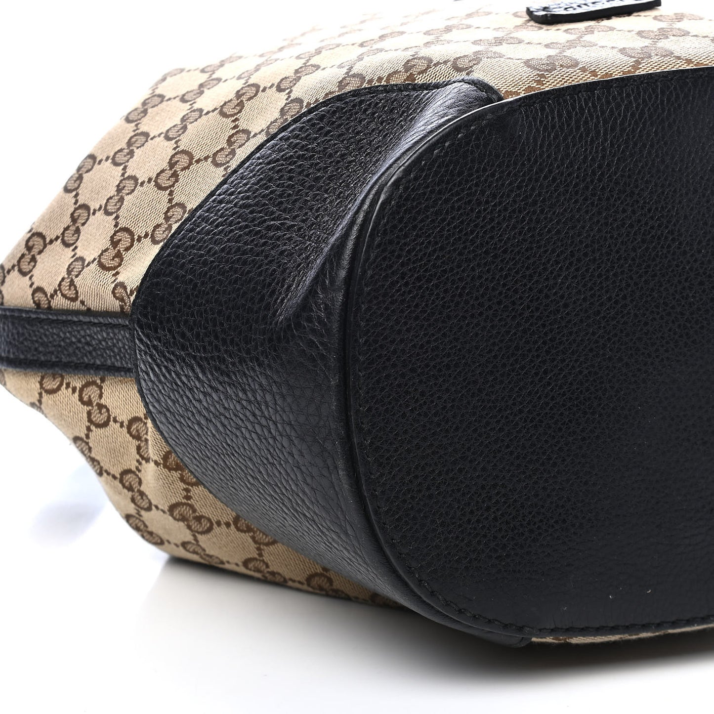 GG Monogram Calfskin Bucket Bag Black