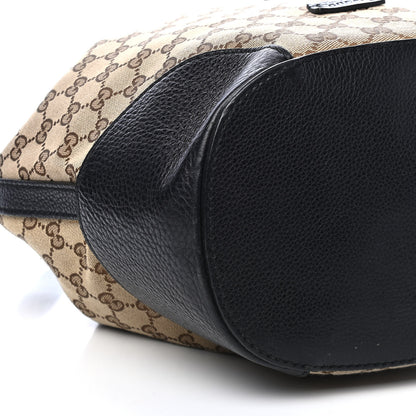 Gucci GG Monogram Calfskin Bucket Bag Black 8 of 11
