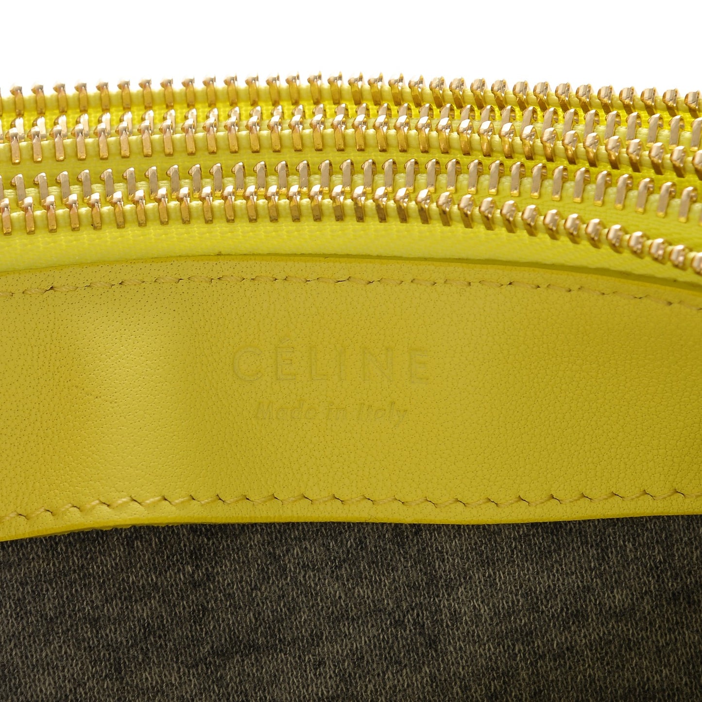 Lambskin Small Trio Crossbody Bag Fluo Yellow