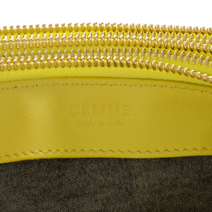 Celine Lambskin Small Trio Crossbody Bag Fluo Yellow 6 of 7