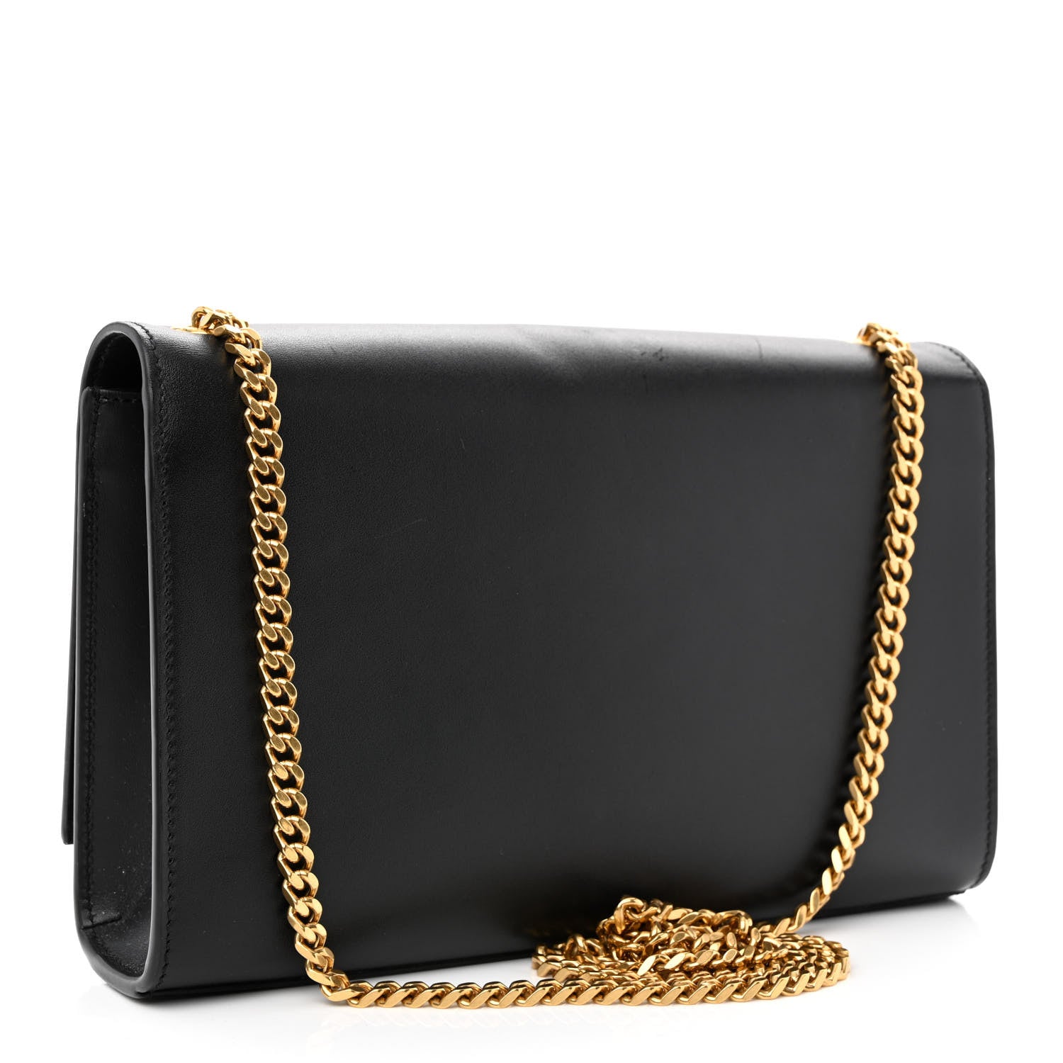 Saint Laurent Smooth Calfskin Medium Classic Monogram Kate Tassel Satchel Black 3 of 13