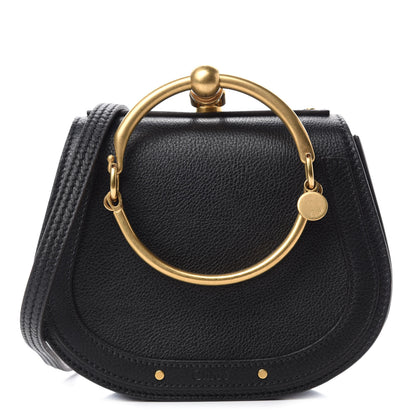 Chloe Calfskin Suede Small Nile Bracelet Bag Black 1 of 10