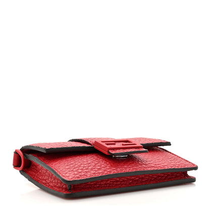 Fendi Cuoio Romano Monochrome Micro Flat Baguette Fuoco 4 of 15