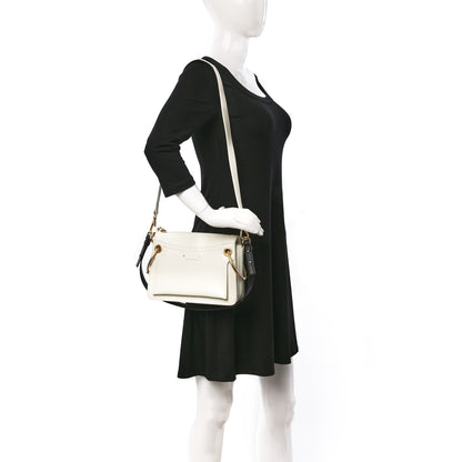 Chloe Calfskin Medium Roy Bag Natural White 2 of 12