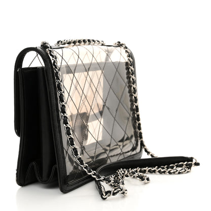 Chanel PVC Lambskin Quilted Beauty Lock Flap Black 3 of 15