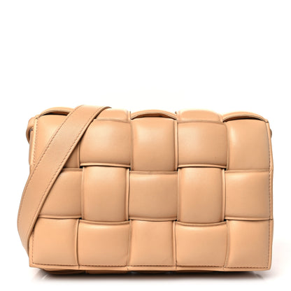 Bottega Veneta Nappa Maxi Intreccio Padded Cassette Crossbody Bag Almond 1 of 10