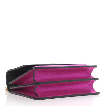 Saint Laurent Metallic Calfskin Small Monogram Sunset Fuchsia 4 of 10
