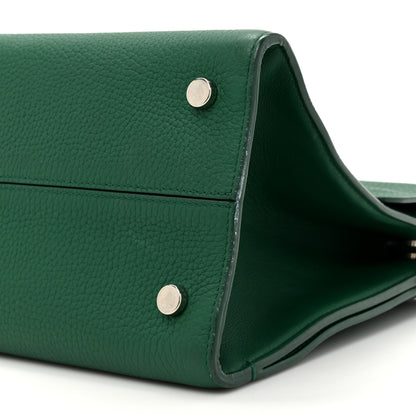 Christian Dior Grained Calfskin Diorever Flap Green 8 of 17