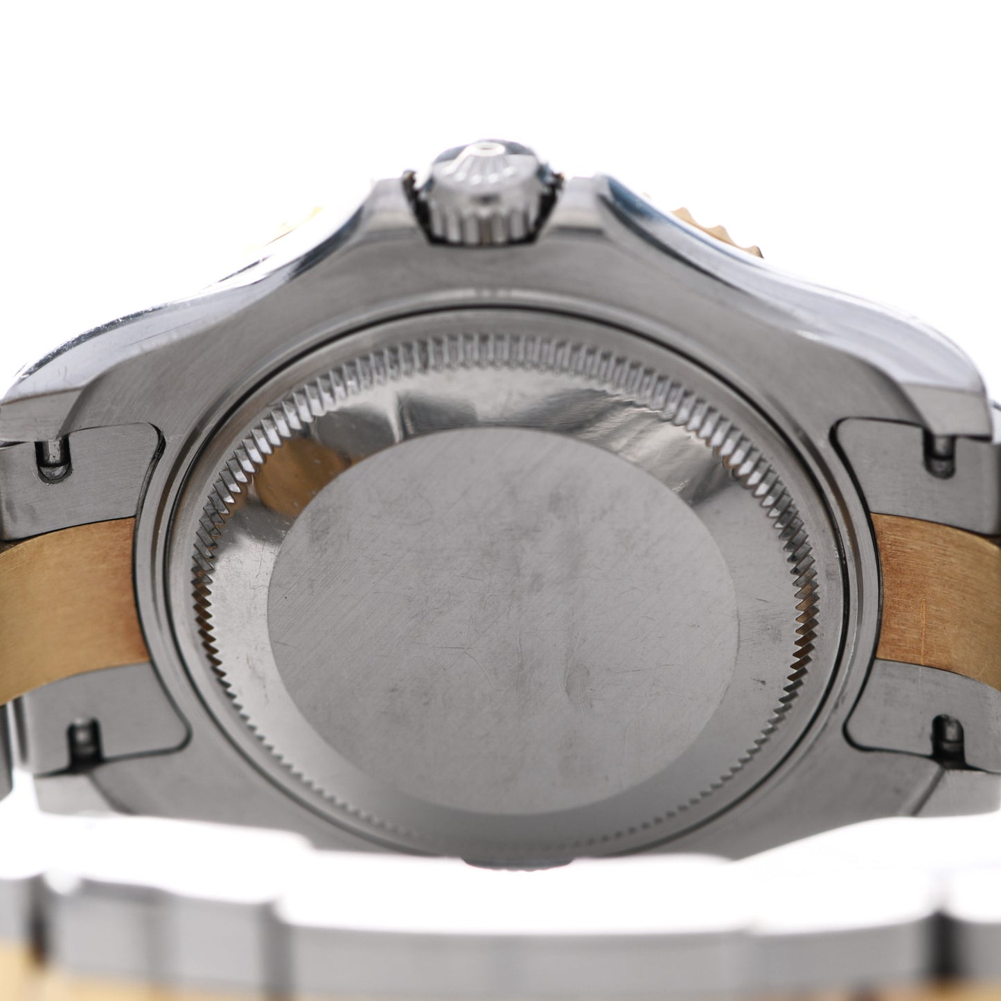 Stainless Steel 18K Yellow Gold 35mm Oyster Perpetual Date Yacht-Master Watch Blue 168623