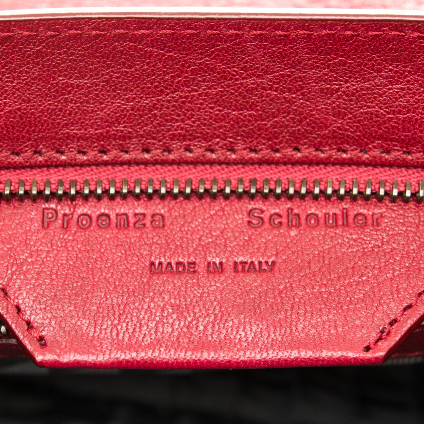 Lambskin Tiny PS1 Satchel Crimson