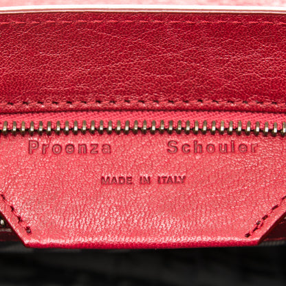 Proenza Schouler Lambskin Tiny PS1 Satchel Crimson 6 of 8