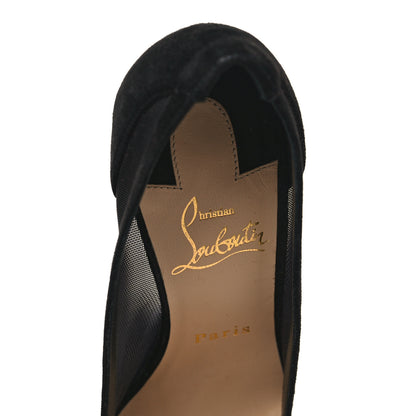 Christian Louboutin Veau Velours Rete Galativi 100 Pumps 37 Black 8 of 8