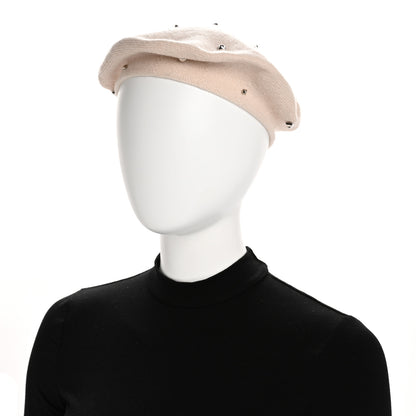 Hermes Cashmere Medor Studded Darling Beret S White 2 of 10