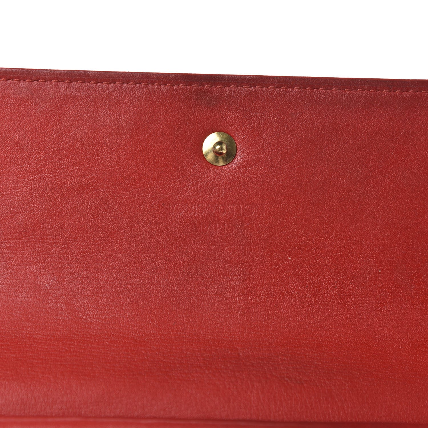 Louis Vuitton Vernis Porte Tresor International Wallet Rouge 6 of 7