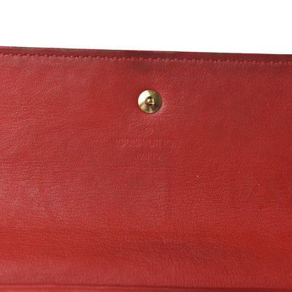 Louis Vuitton Vernis Porte Tresor International Wallet Rouge 6 of 7