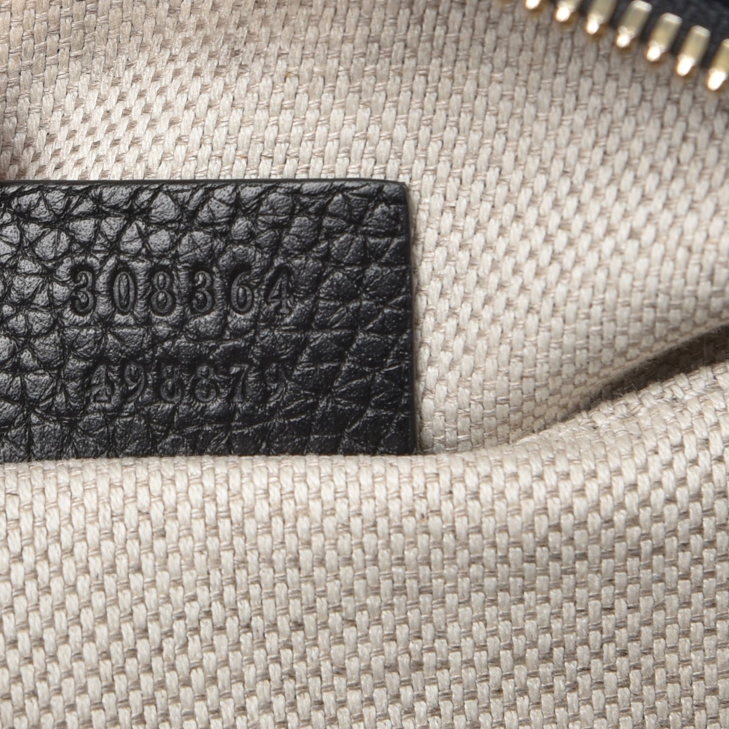 Pebbled Calfskin Small Soho Disco Bag Black