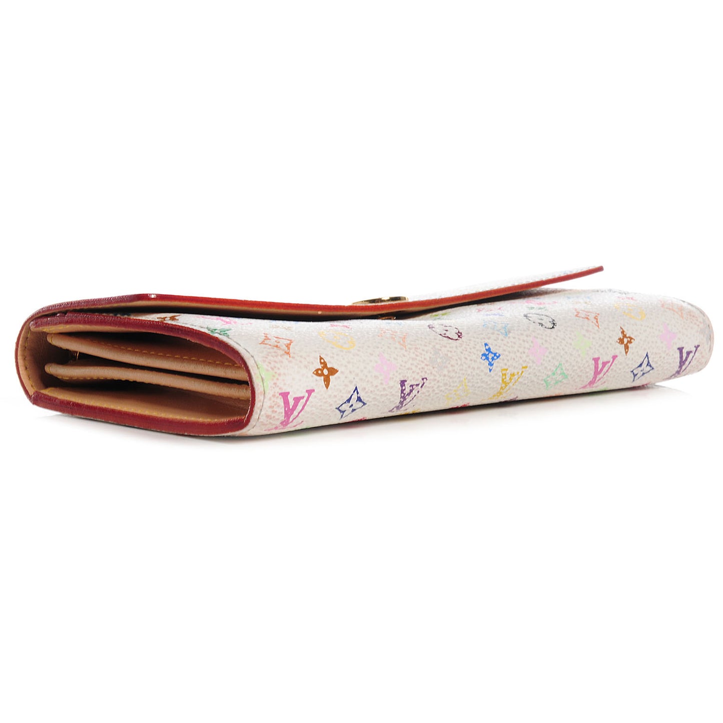 Monogram Multicolor Sarah Wallet White