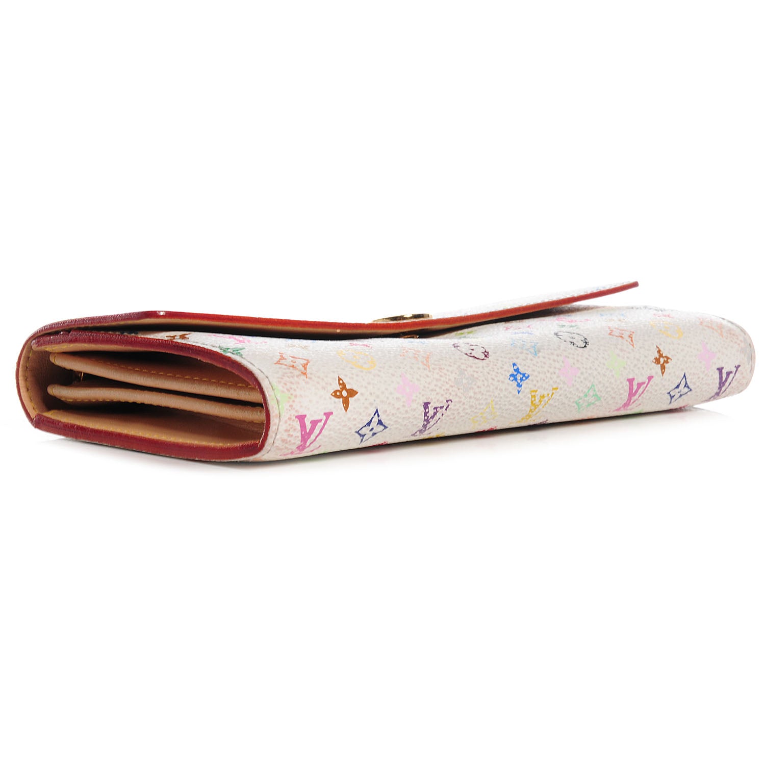Louis Vuitton Monogram Multicolor Sarah Wallet White 4 of 7