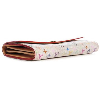 Louis Vuitton Monogram Multicolor Sarah Wallet White 4 of 7