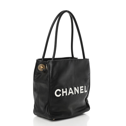 Chanel Lambskin Camellia Tote Black 3 of 10