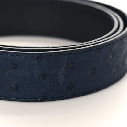 Louis Vuitton Ostrich 40MM Belt 100 40 Navy 6 of 6