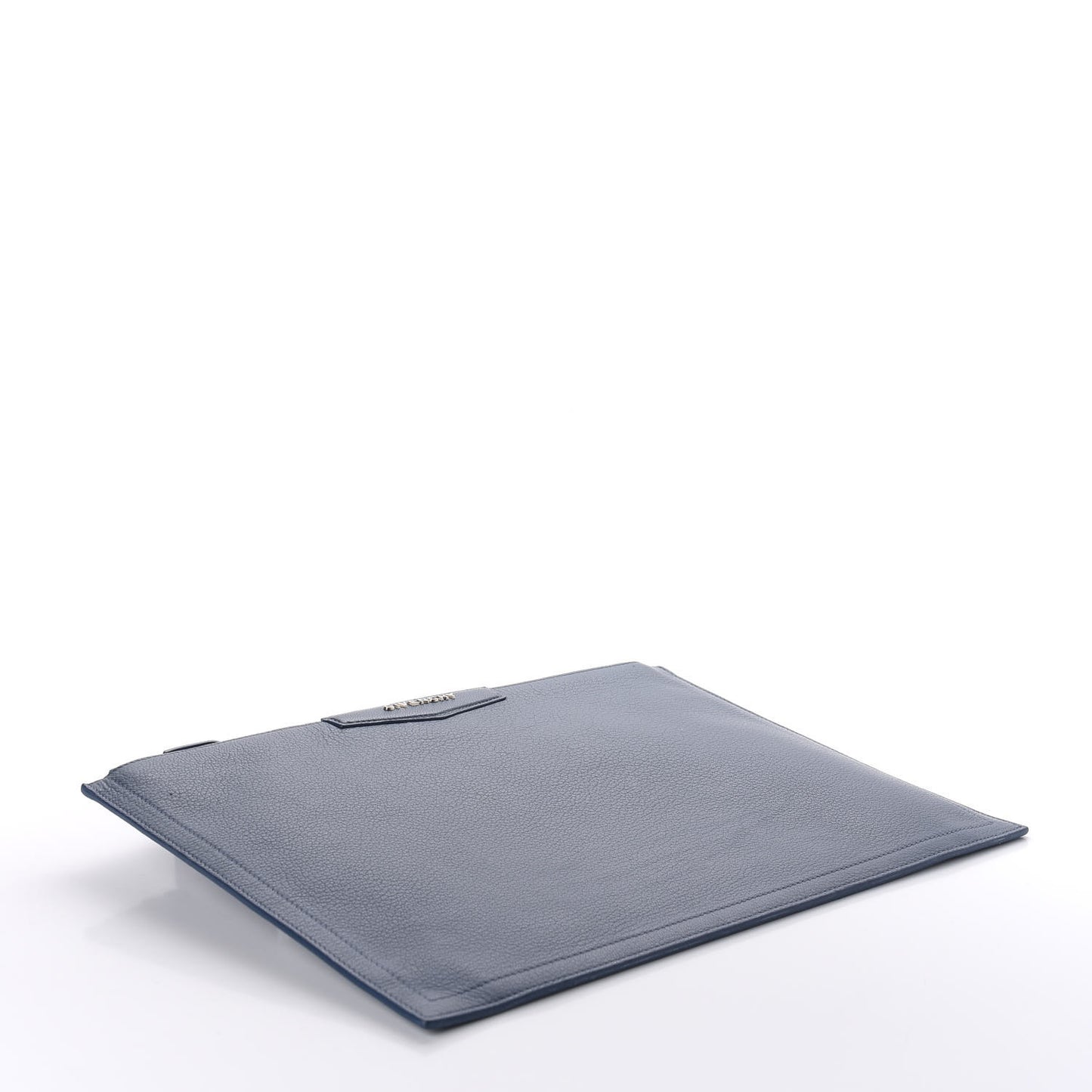 Sugar Goatskin Medium Antigona Pouch Mineral Blue