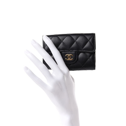 Chanel Lambskin Quilted 4 Key Holder Black 2 of 9