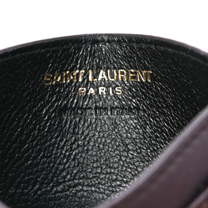 Saint Laurent Lambskin Heart Embossed Monogram Card Case Vintage Cognac 5 of 11