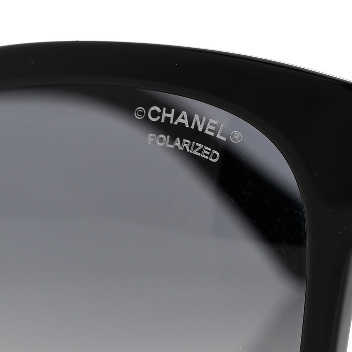 Chanel Acetate Polarized Square CC Sunglasses 5380 Black 7 of 8