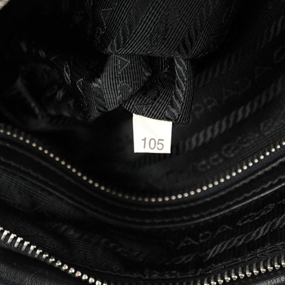 Prada Soft Calf Hobo Black 7 of 8