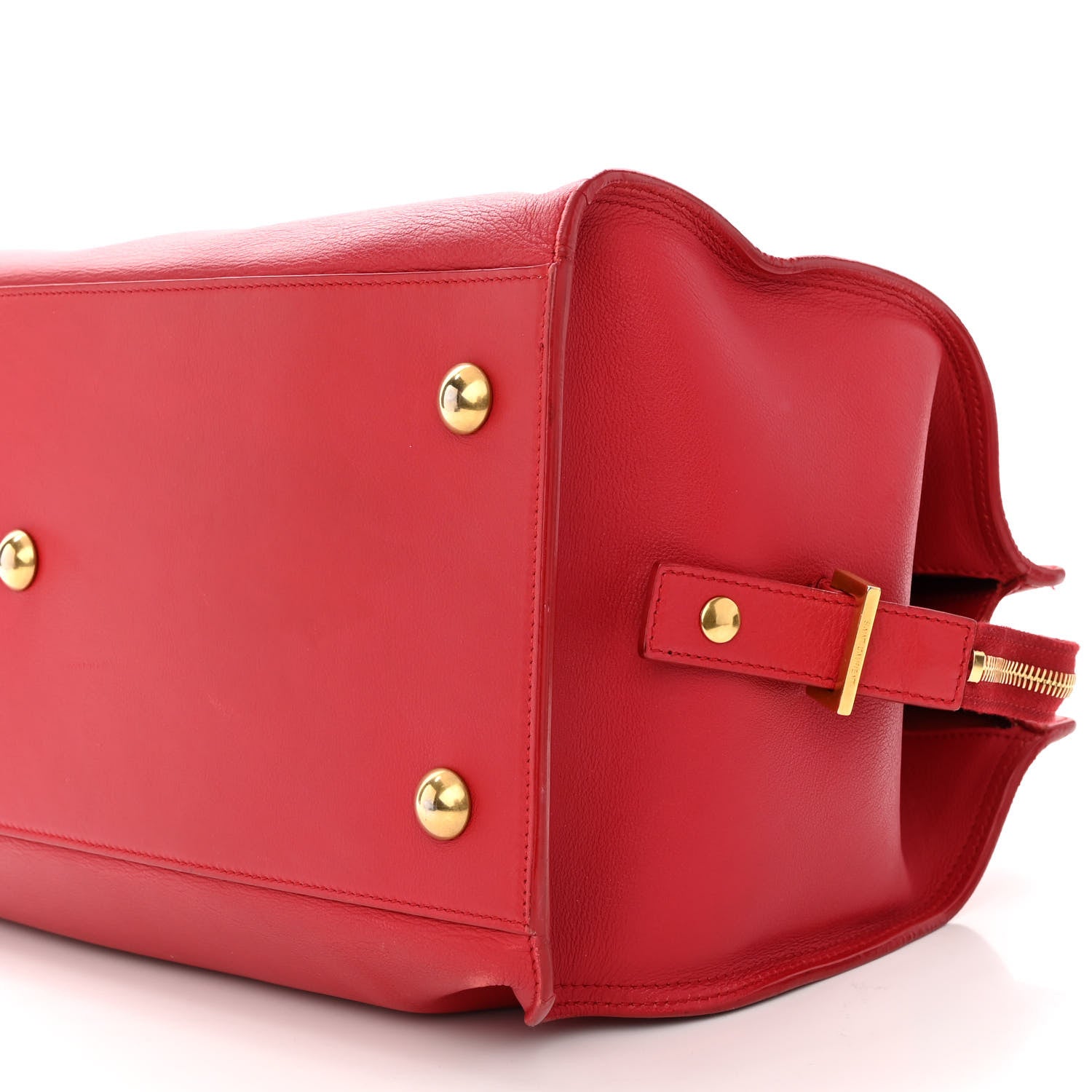 Saint Laurent Calfskin Medium Classic Y Cabas Red 9 of 14