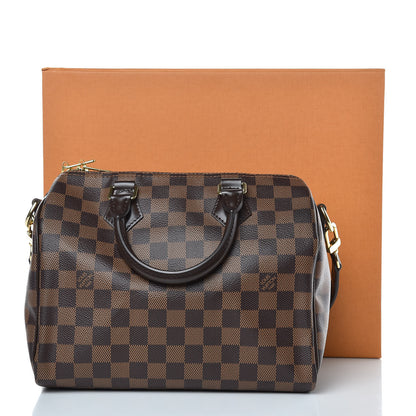 Louis Vuitton Damier Ebene Speedy Bandouliere 25 10 of 10