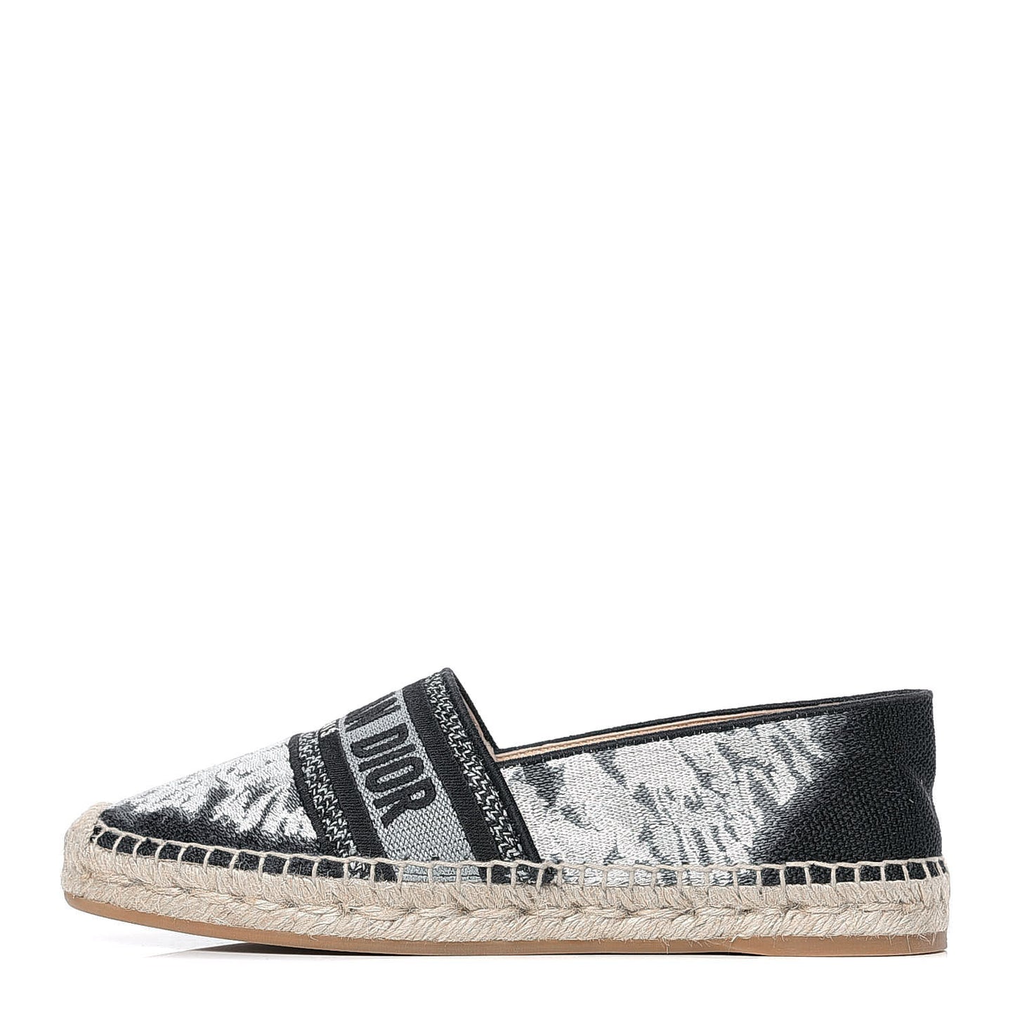 Canvas Tie and Dior Embroidered Granville 15mm Espadrilles 38 Denim