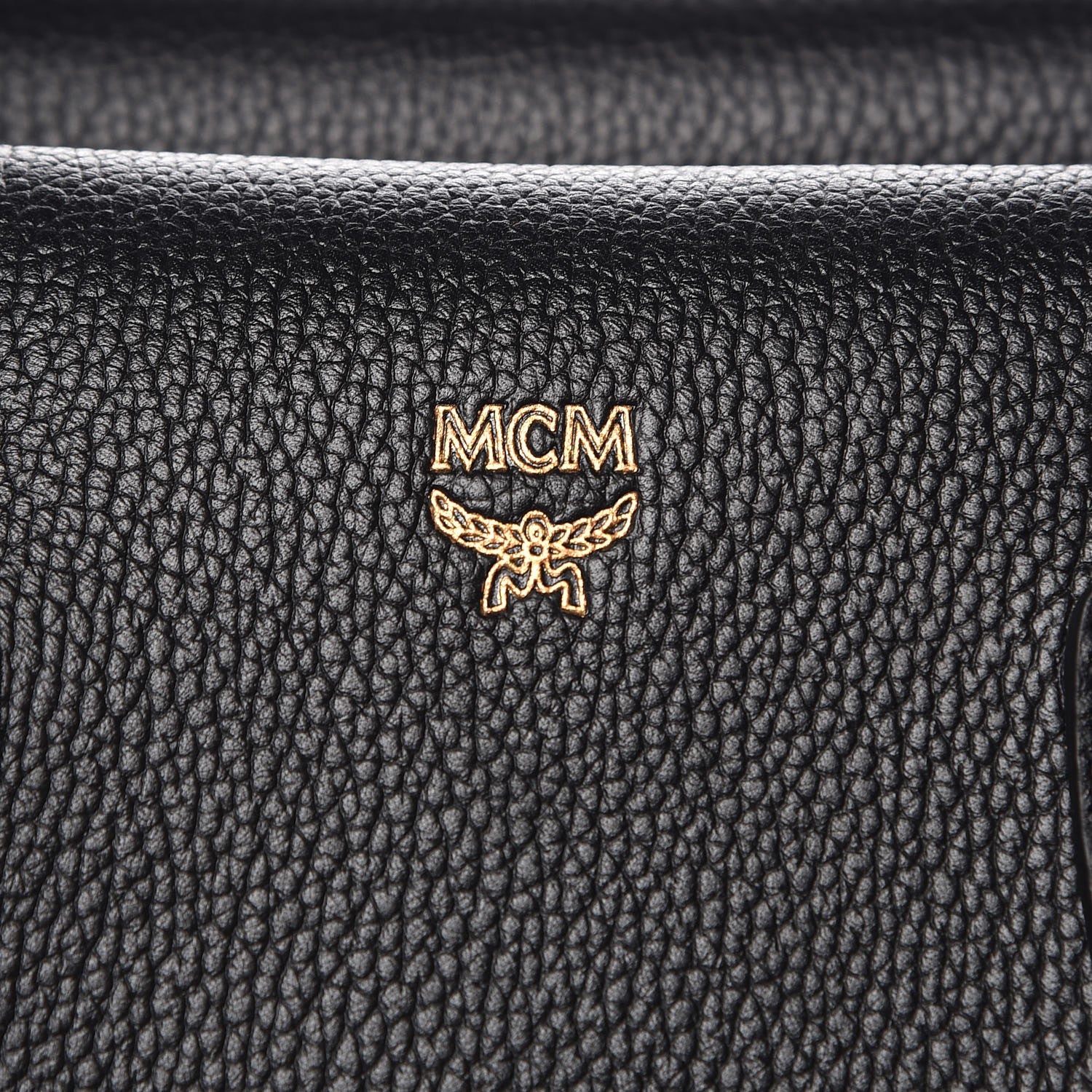 MCM Grained Calfskin Medium Milla Tote Black 10 of 11