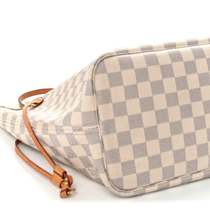 Louis Vuitton Damier Azur Neo Neverfull MM Rose Ballerine 10 of 14