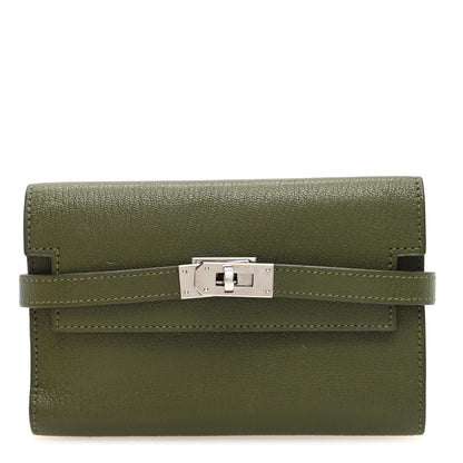 Hermes Chevre Mysore Kelly Medium Wallet Vert Veronese 1 of 9