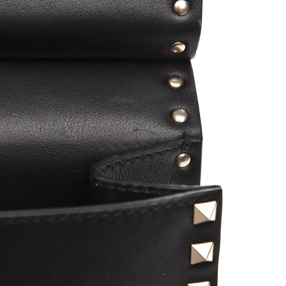 Valentino Garavani Calfskin Rockstud Crossbody Messenger Bag Black 7 of 8