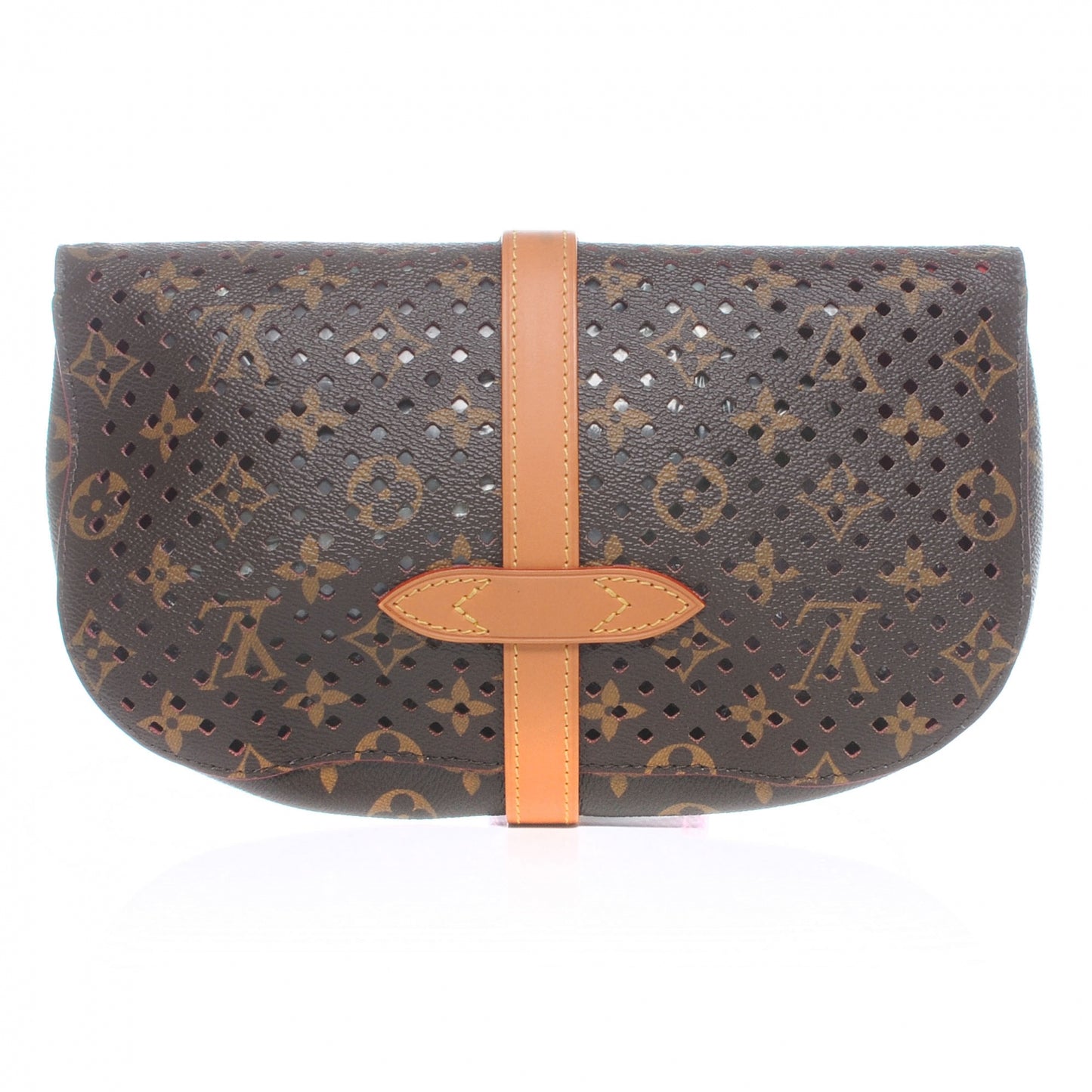 Monogram SC Flore Clutch Saumur Corail