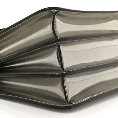 Bulgari Metallic Calfskin Serpenti Forever Top Handle Silver 8 of 14