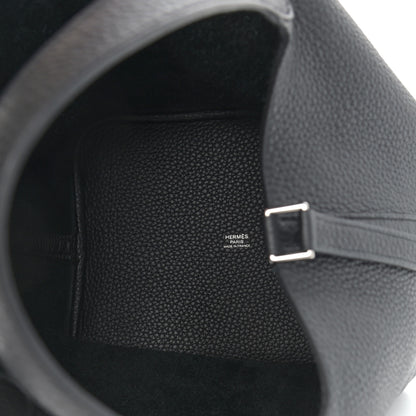 Hermes Taurillon Clemence Picotin Lock 22 MM Black 5 of 9
