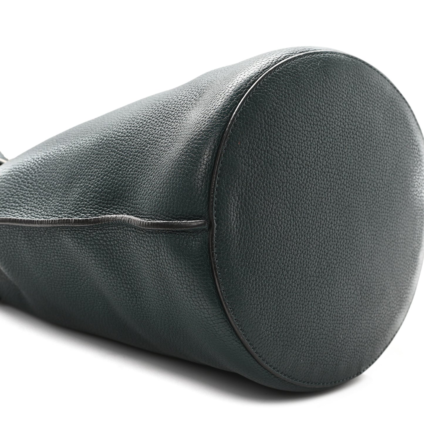 Supple Grained Calfskin Big Bag Bucket Amazone