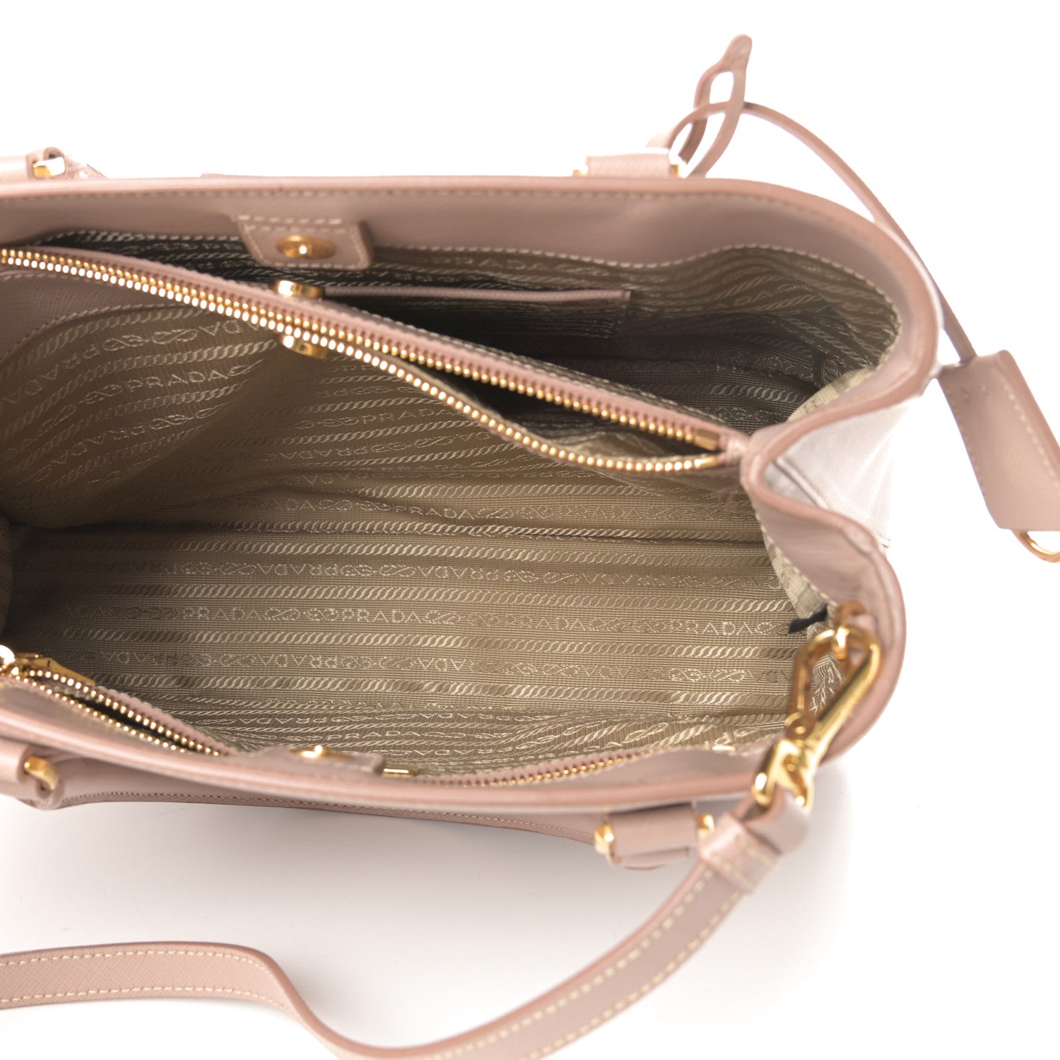 Prada Saffiano Lux Medium Tote Cammeo 6 of 14