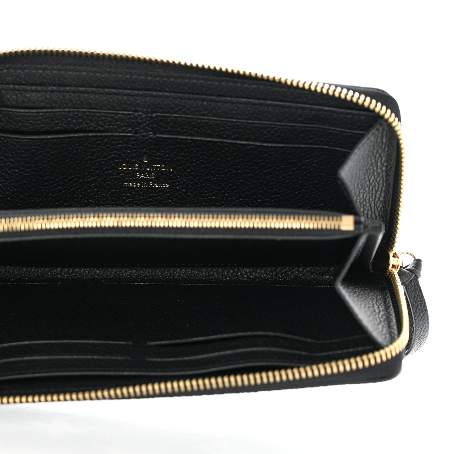 Louis Vuitton Empreinte Monogram Giant Clemence Wallet Black Beige 5 of 7