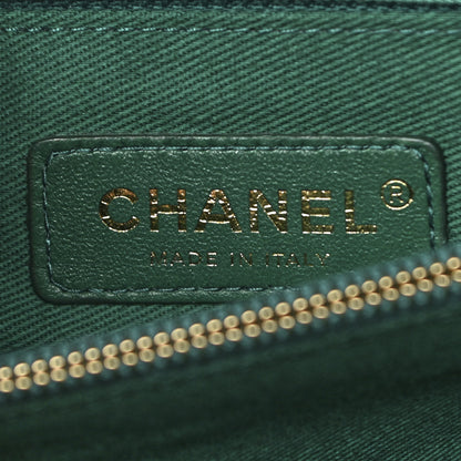 Chanel Caviar Quilted Medium Coco Handle Flap Green 5 of 9
