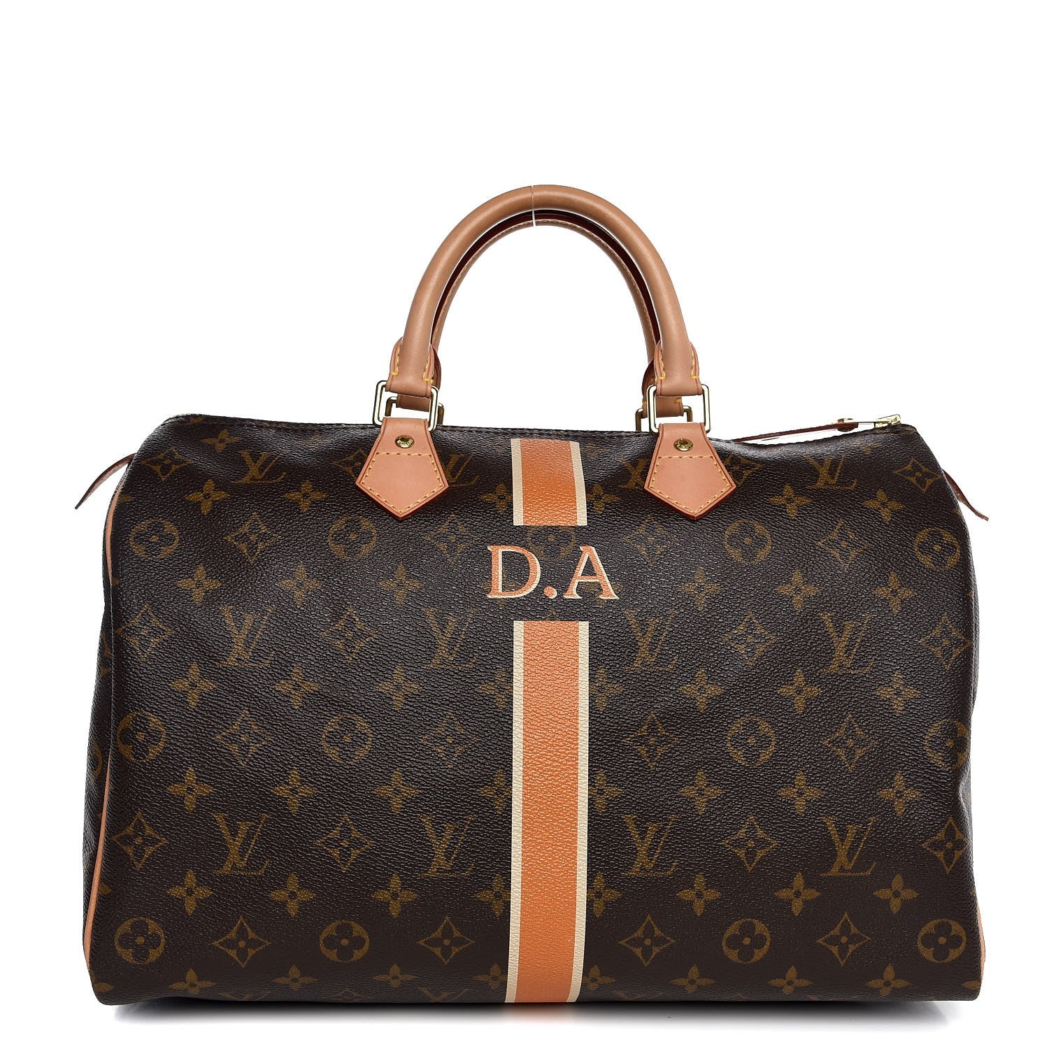 Louis Vuitton Monogram My LV Heritage Speedy 35 Orange Ivory 1 of 8