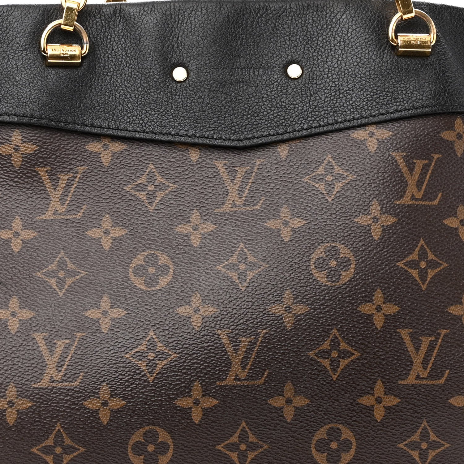 Louis Vuitton Monogram Pallas Shopper Black 7 of 10